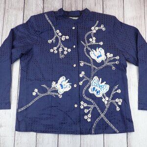 NWT Indigo Moon Women’s XL Embroidered Jacket
